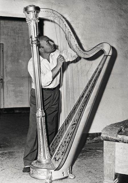 Mr. Victor Salvi in the 1950s: the Villa Maria workshop, in Genoa
